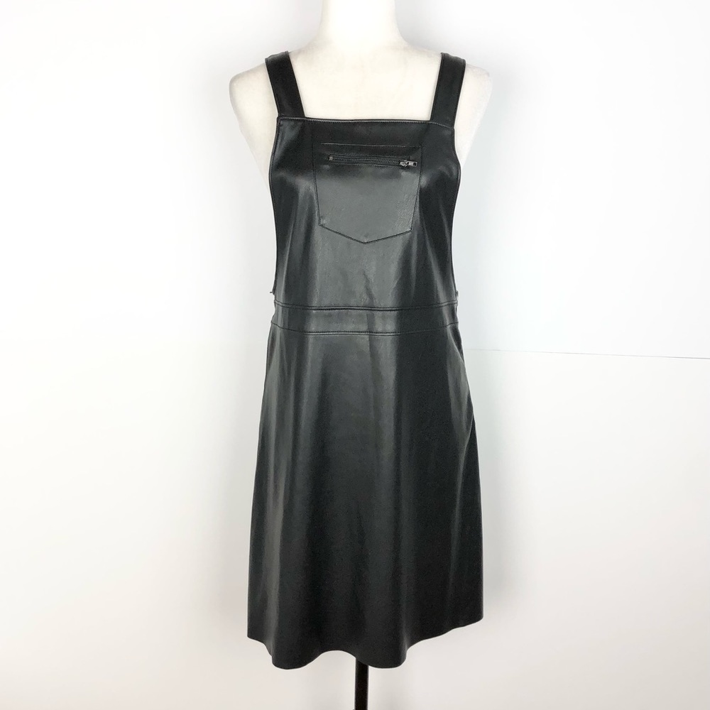 Reitmans black faux-leather dress